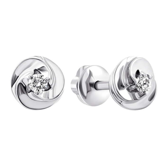 12345 Золоті пусети з діамантами. Артикул UG5880409-СПбел 12345 грн16,654 12345