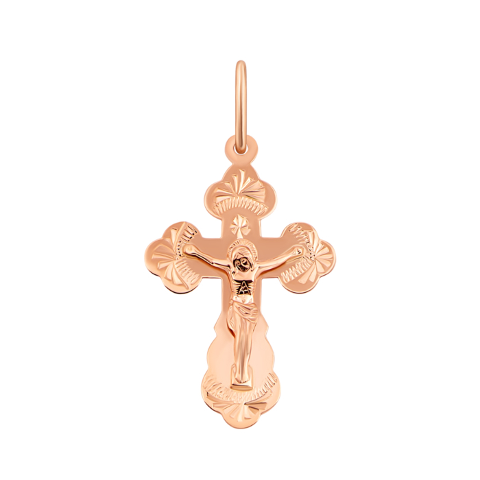 12345 Золотий хрестик. Розп'яття Христове. Артикул UG5к005 12345 грн4,865 12345