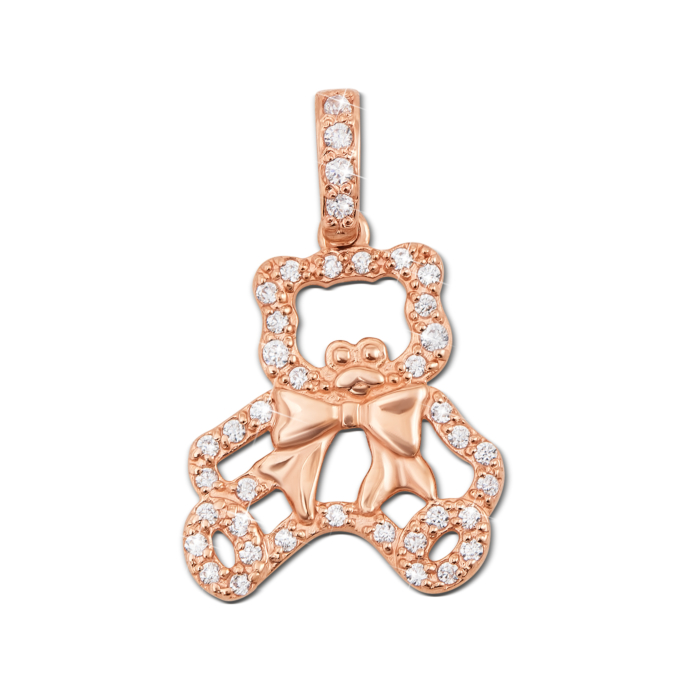 12345 Золота підвіска «Ведмедик» з фіанітами. Артикул 31211 12345 грн5,054 12345
