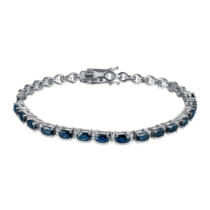 12345 Золотий браслет з діамантами та сапфірами. Артикул 560063/02/1/8086 12345 грн132,309 12345