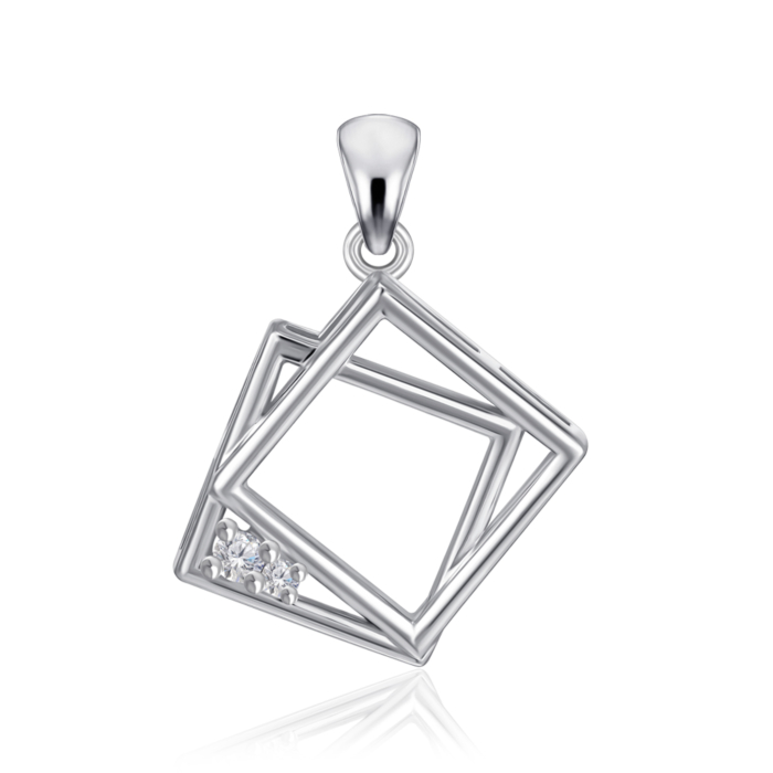 12345 Срібна підвіска з фіанітами. Артикул SZDP00461-P/12/1 12345 грн1,436 12345