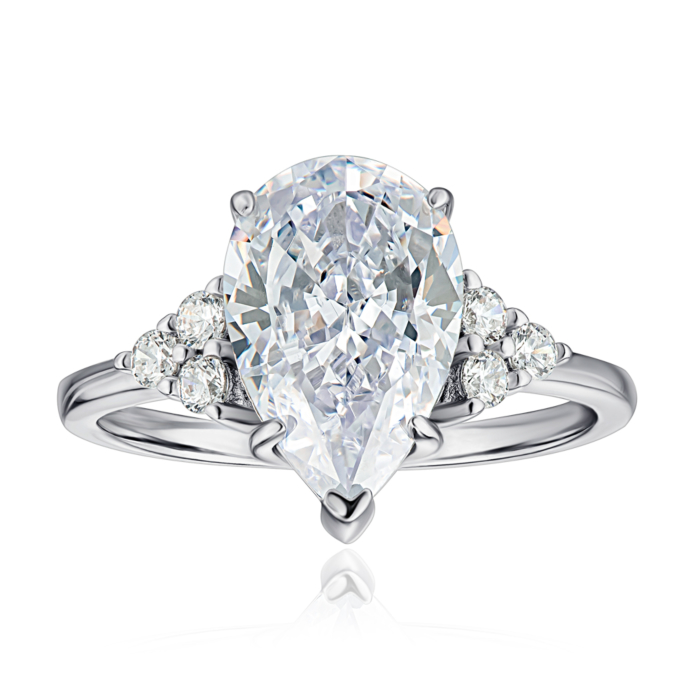 12345 Срібна каблучка з фіанітами. Артикул AY120230-S-W-WH-R/12/1 12345 грн2,386 12345