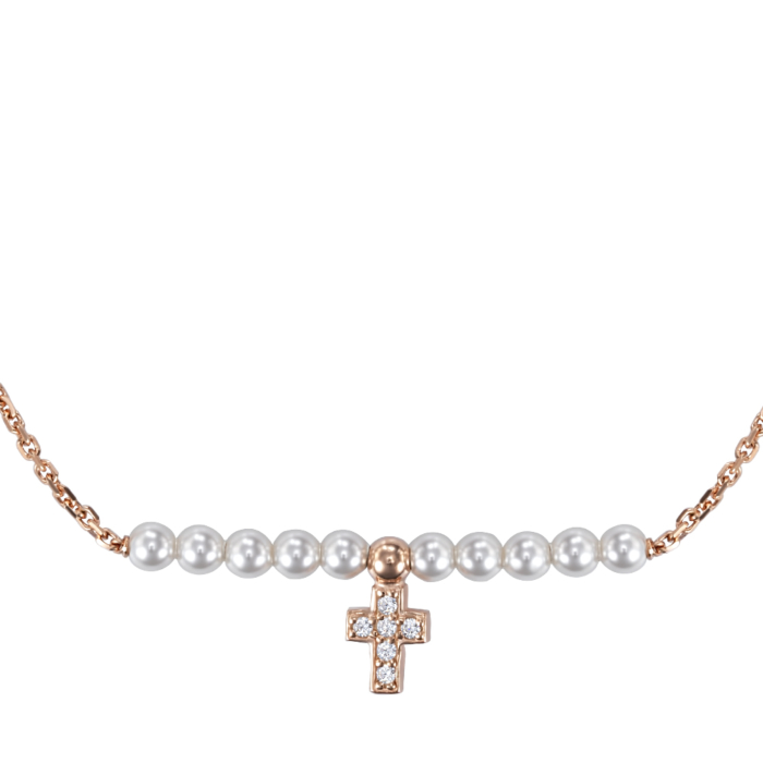 12345 Срібний браслет з перлами та фіанітами. Артикул BRT 8986 P-B/17/4806 12345 грн1,582 12345