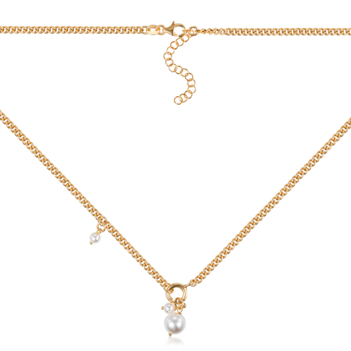 12345 Срібне кольє з перлами. Артикул CLT 10933 G-K/20/4783 12345 грн2,768 12345