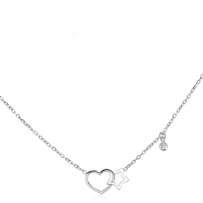 12345 Срібне кольє з фіанітом. Артикул CLT_11965-K/12/1 12345 грн1,600 12345