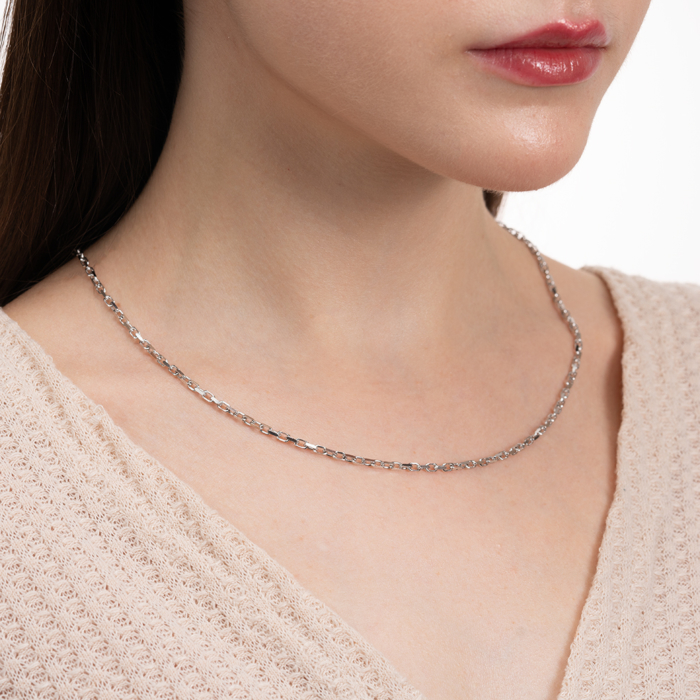 Серебряная цепочка. Артикул 19 FORZ 4L-L/12