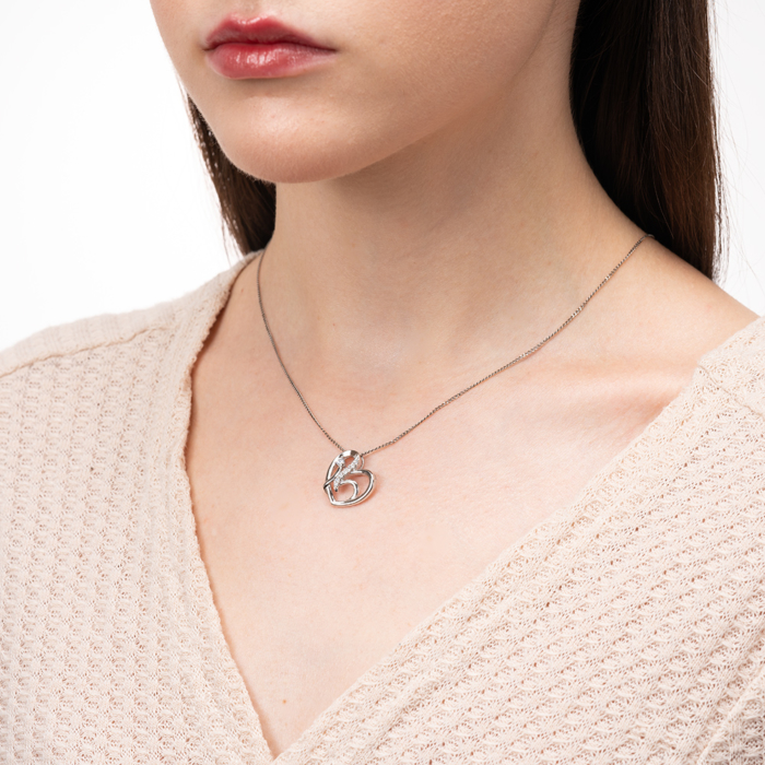 12345 Срібна підвіска з фіанітами. Артикул SZDP00466-P/12/1 12345 грн1,513 12345