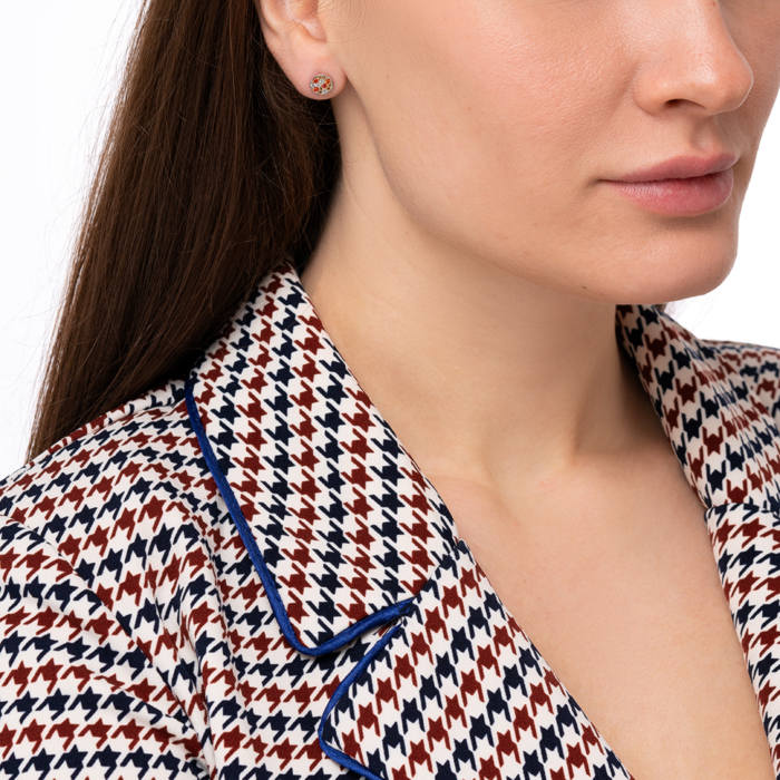 12345 Срібні пусети з фіанітами. Артикул GE02217A-E/12/4559 12345 грн1,094 12345