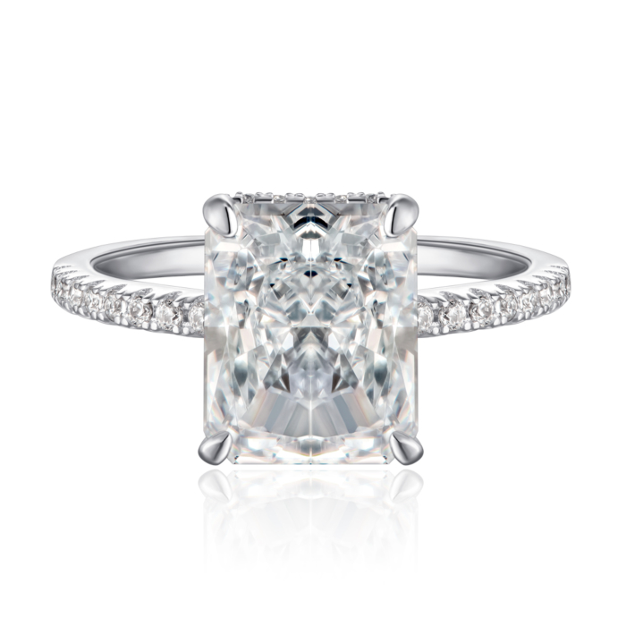 12345 Срібна каблучка з фіанітами. Артикул DY120099-S-W-WH-R/12/1 12345 грн2,286 12345