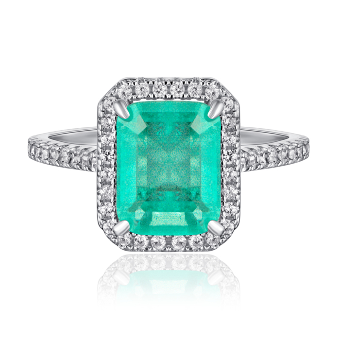 12345 Срібна каблучка з фіанітами. Артикул DY120223-S-W-PL-R/12/808 12345 грн2,050 12345