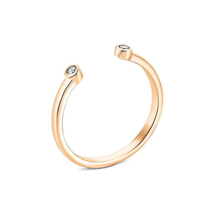 12345 Фалангова золота каблучка з фіанітами. Артикул UG511006 12345 грн3,253 12345