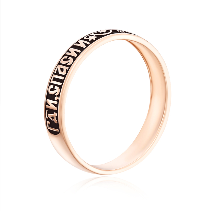 12345 Обручка «Спаси и Сохрани» з чорнінням. Артикул 1611-15/01/4 (1611/15) 12345 грн7,435 12345