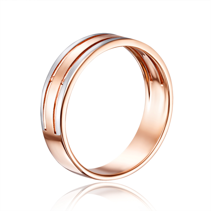 12345 Комбінована золота обручка. Артикул 100016-1/01/1 12345 грн7,241 12345