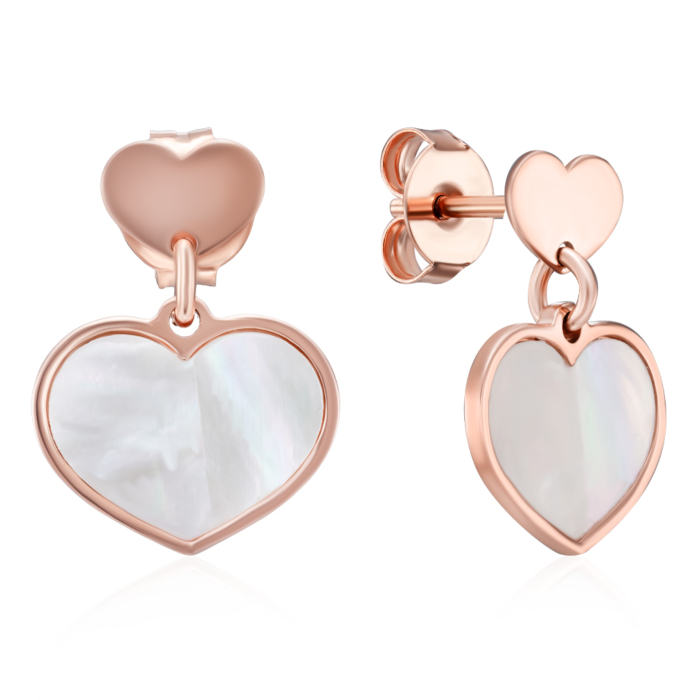 12345 Срібні позолочені сережки з перламутром. Артикул ORT 8424 P-E/17/1101 12345 грн1,399 12345