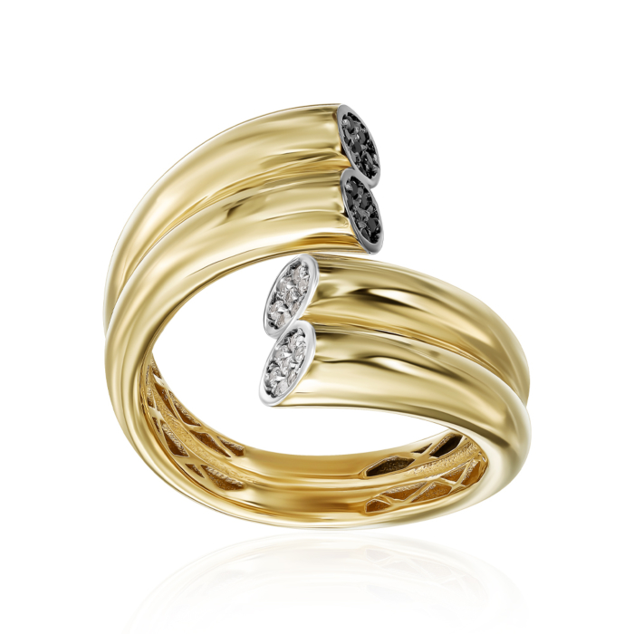 12345 Золота каблучка з фіанітами. Артикул P-K-3081-R/03/7 12345 грн16,377 12345