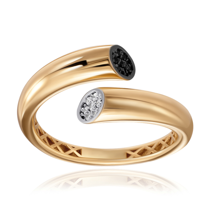 12345 Золота каблучка з фіанітами. Артикул P-K-3084-R/03/7 12345 грн7,955 12345