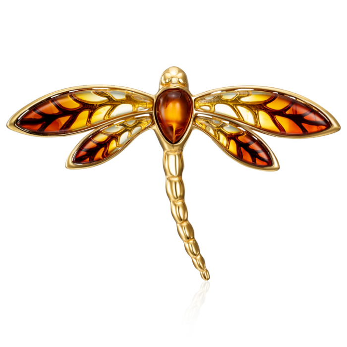 12345 Срібна позолочена підвіска з бурштином. Артикул P796OM-GP-P/20/2787 12345 грн5,975 12345