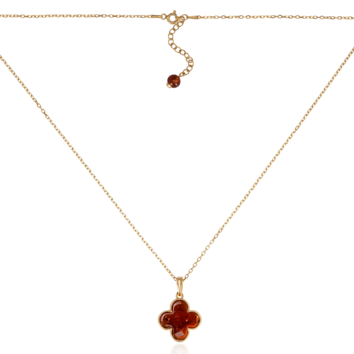 12345 Срібне кольє з бурштином. Артикул P935C+CHAIN18-K/20/2787 12345 грн4,923 12345