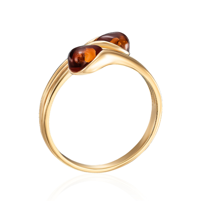 12345 Срібна каблучка з бурштином. Артикул R930C-R/20/2787 12345 грн2,175 12345