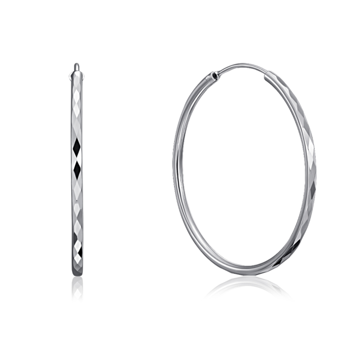 12345 Срібні сережки-конго. Артикул SE00602-E/12 12345 грн2,860 12345