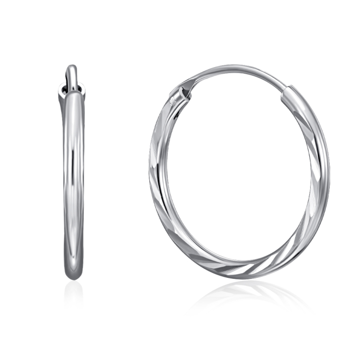 12345 Срібні сережки-конго. Артикул SE00607-E/12 12345 грн1,248 12345