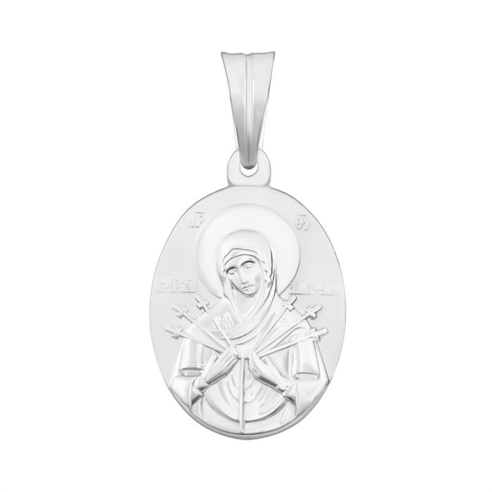 12345 Срібна підвіска-іконка Божої Матері «Семистрільна».Артикул UG52-4259.0.2 12345 грн2,050 12345