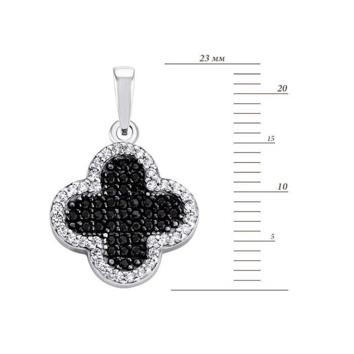 12345 Срібна підвіска з фіанітами. Артикул UG530594chb 12345 грн1,804 12345