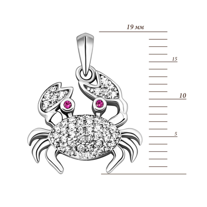 12345 Срібна підвіска з фіанітами.Артикул UG5PE2303001 12345 грн922 12345