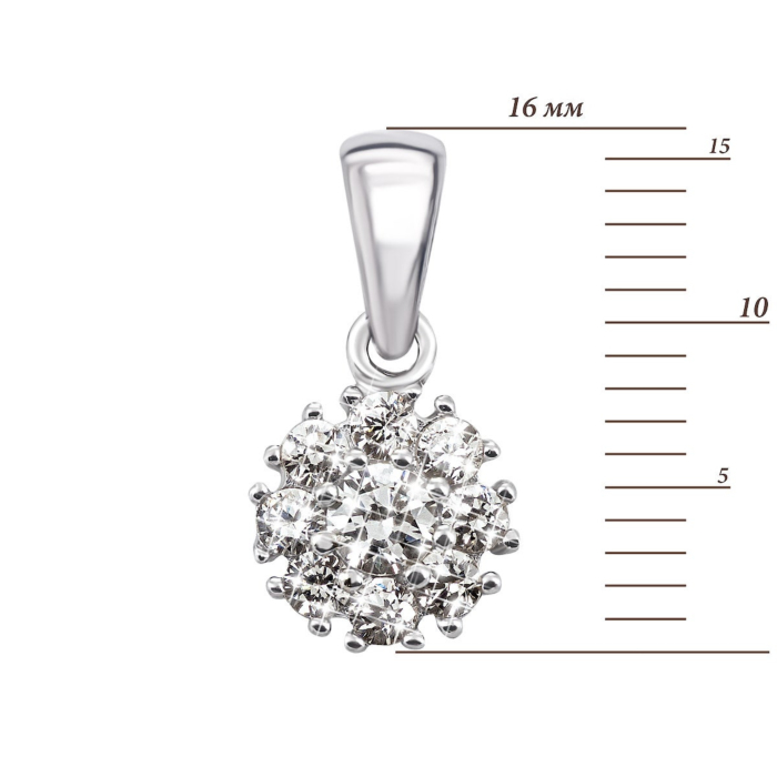 12345 Срібна підвіска з фіанітами. Артикул UG5TP 055805 12345 грн1,133 12345