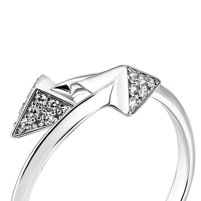 12345 Срібна каблучка з фіанітами.Артикул UG5КВ1139с 12345 грн1,332 12345