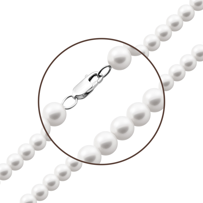 12345 Срібне кольє з перлами.Артикул UG5PS0708б 12345 грн3,984 12345