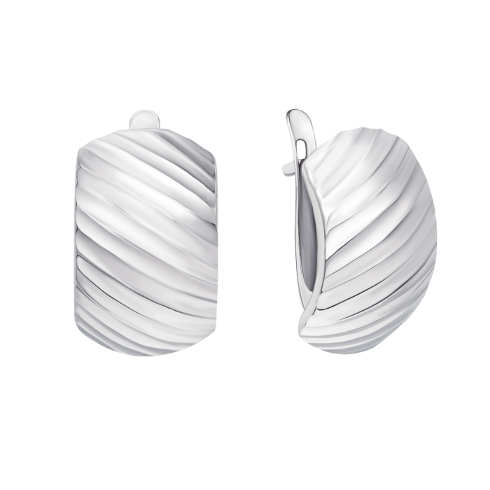 12345 Срібні сережки з алмазною гранню (02897-1/12/3) 12345 грн1,788 12345