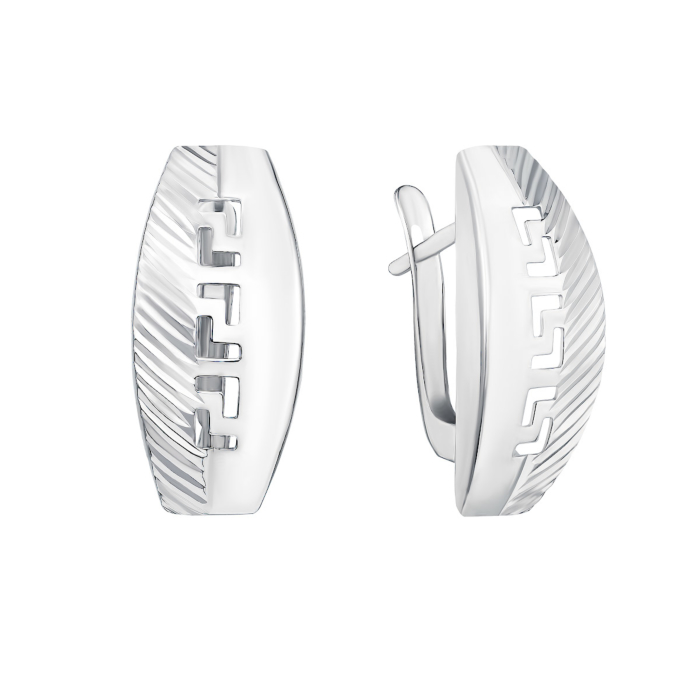 12345 Срібні сережки з алмазною гранню (02913-4/12/3) 12345 грн2,097 12345