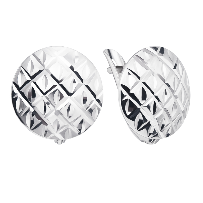 12345 Срібні сережки з алмазною гранню (02915-18/12/3) 12345 грн1,317 12345