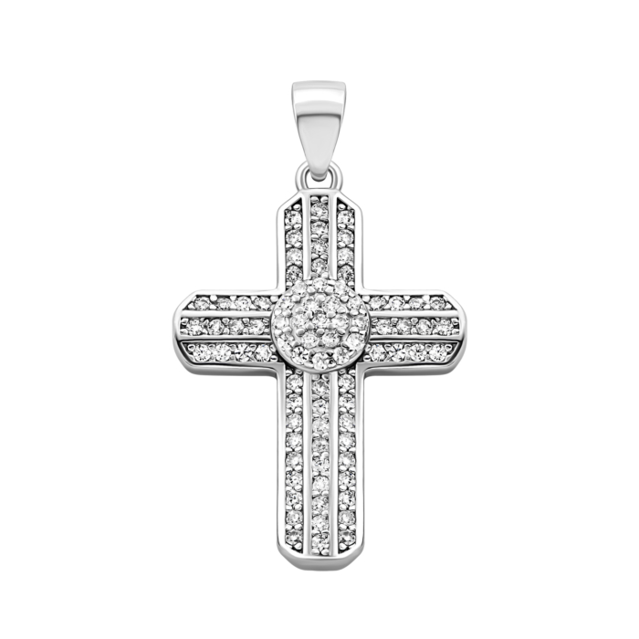 12345 Срібний хрестик з фіанітами.Артикул UG52P11165 12345 грн2,352 12345