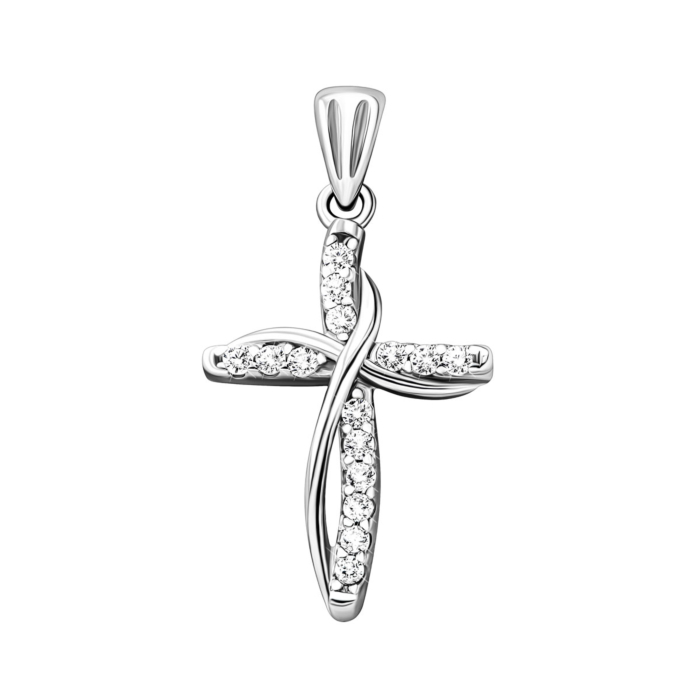 12345 Срібний хрестик з фіанітами.Артикул UG5G00029 12345 грн752 12345