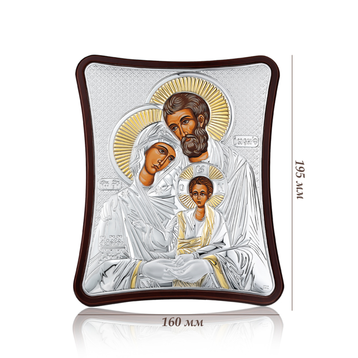 12345 Срібнна ікона «Св. Сімейство» в рамці. Артикул MA/E1405/1X 12345 грн3,567 12345