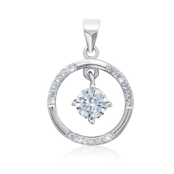 12345 Срібна підвіска з фіанітами. Артикул 2P19697-P/12/1 12345 грн2,065 12345