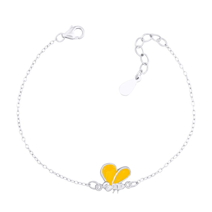 Срібний браслет з емаллю. Артикул 2F19076-B/12/898