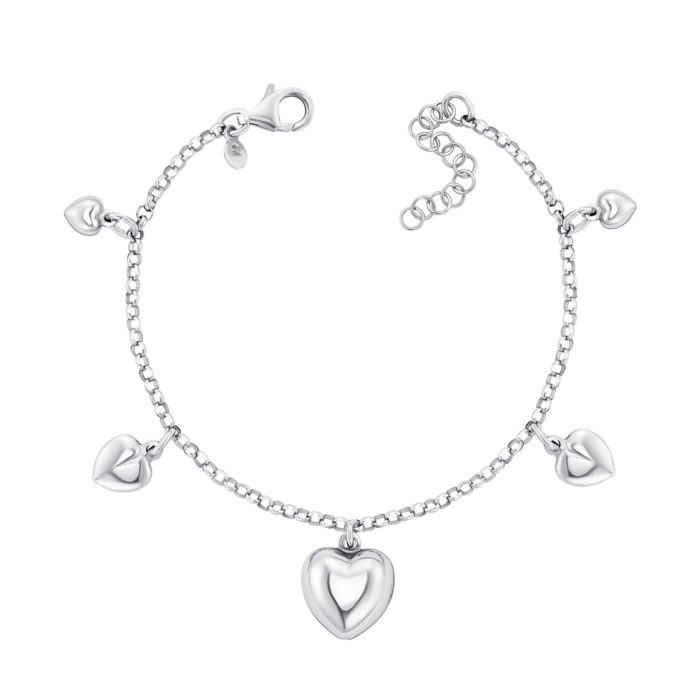 12345 Срібний браслет з підвіскою «Серце» без вставки. Артикул BCHXD000026-B/12 12345 грн2,750 12345