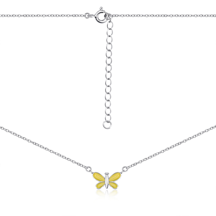 Срібне кольє з емаллю. Артикул S3654-K/12/898