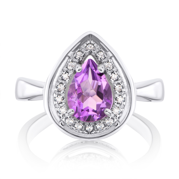 12345 Срібна каблучка з аметистом. Артикул GREP2567-R/12/6997 12345 грн2,182 12345