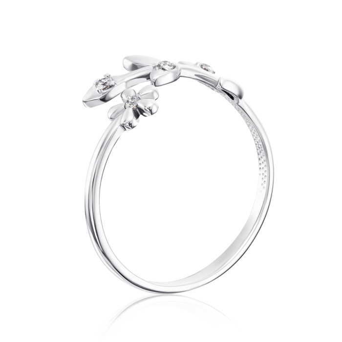 12345 Срібна каблучка з фіанітами. Артикул 001000/12/1/3 12345 грн1,094 12345