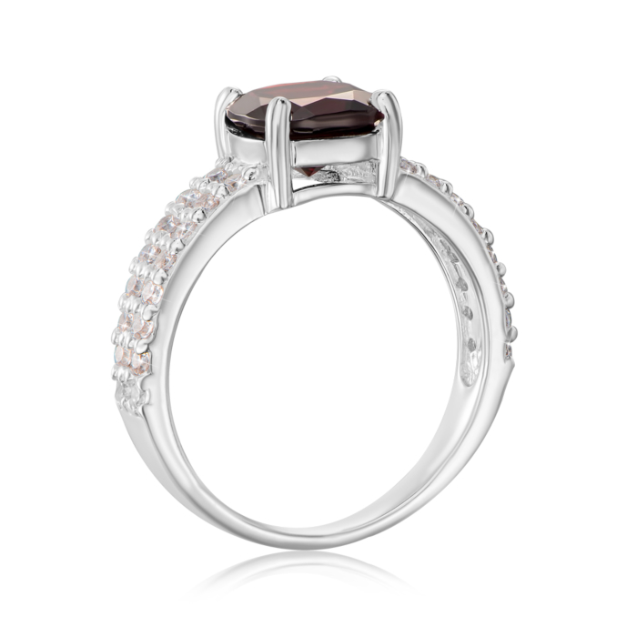 Срібна каблучка з гранатом. Артикул R63-R/12/5146