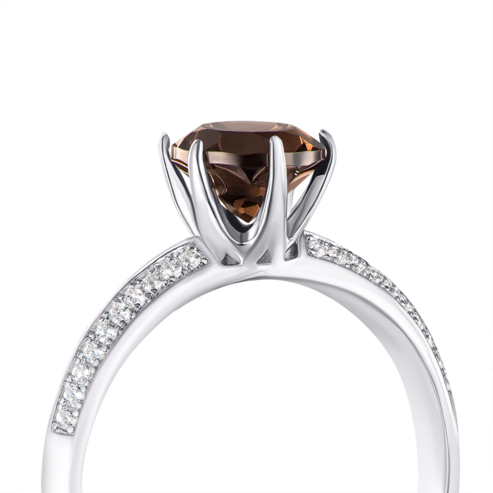 12345 Срібна каблучка з раухтопазом. Артикул NA-382-R/12/5510 12345 грн2,558 12345