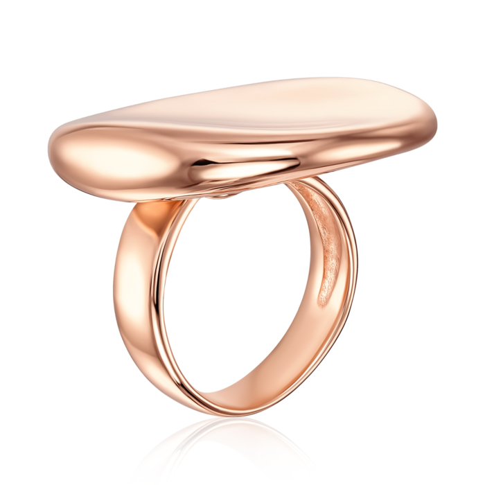 12345 Срібна позолочена каблучка без вставки. Артикул 5AG0041G-R/17 12345 грн5,837 12345