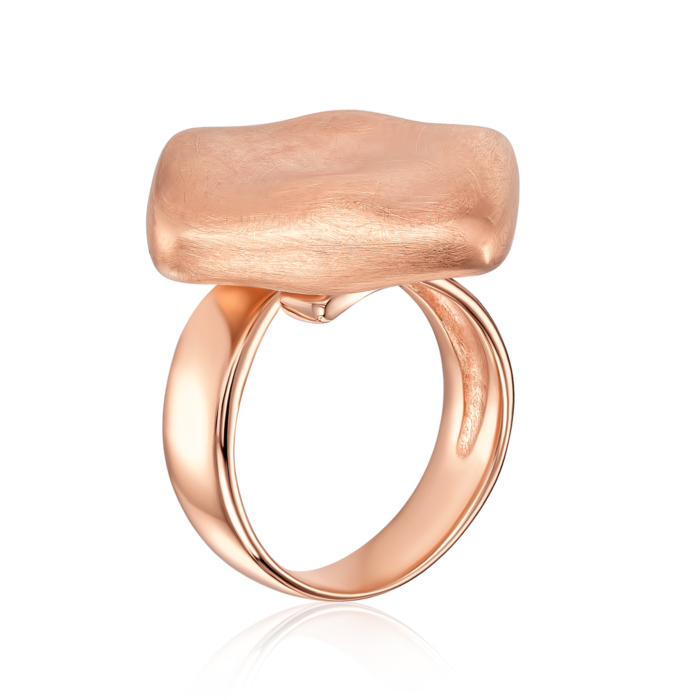 12345 Срібна позолочена каблучка без вставки. Артикул 5AG0047G-R/17 12345 грн5,636 12345