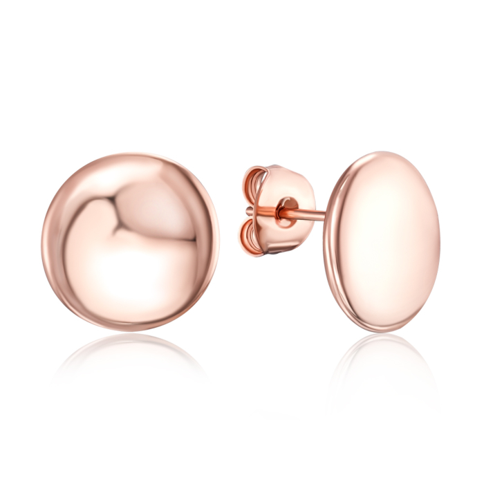 Срібні позолочені пусети без вставки. Артикул 1AG1434G-E/17