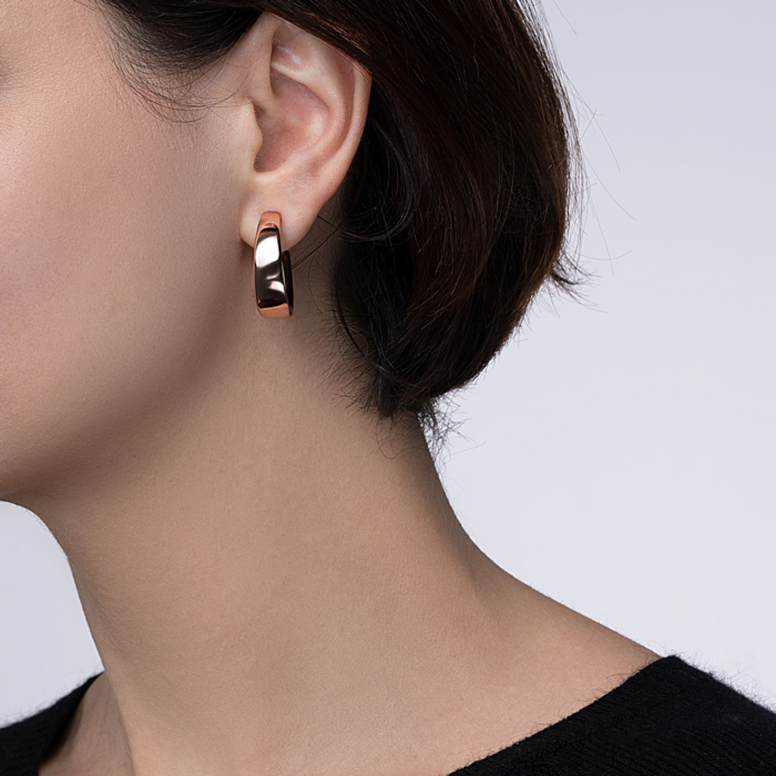 12345 Срібні позолочені сережки без вставки. Артикул 1AG1362R-E/17 12345 грн5,021 12345