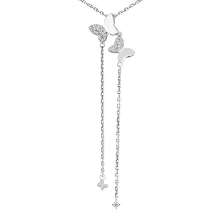 12345 Срібне кольє з фіанітами. Артикул UG5SN25356 12345 грн2,651 12345